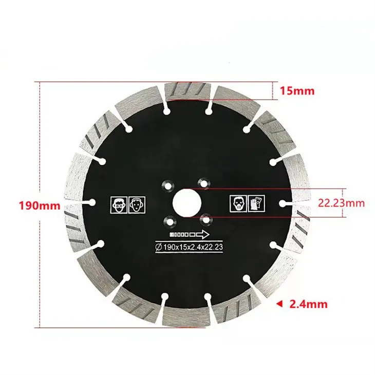 7 tommer diamantrundsavklinge