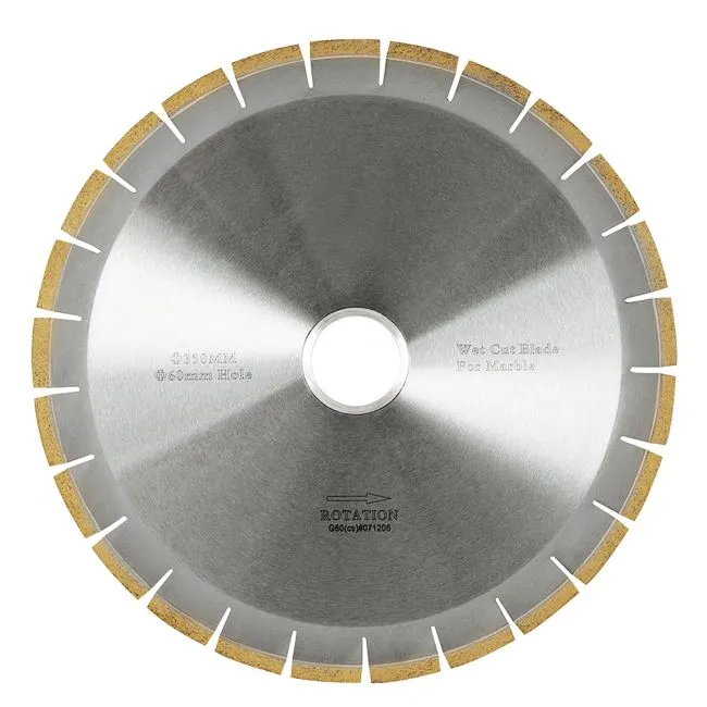 Marmor kant skærende savblade